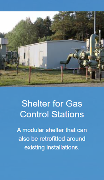shelter for gas control stations